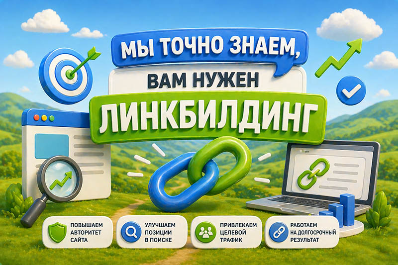 Мы точно знаем, вашему сайту нужен линкбилдинг