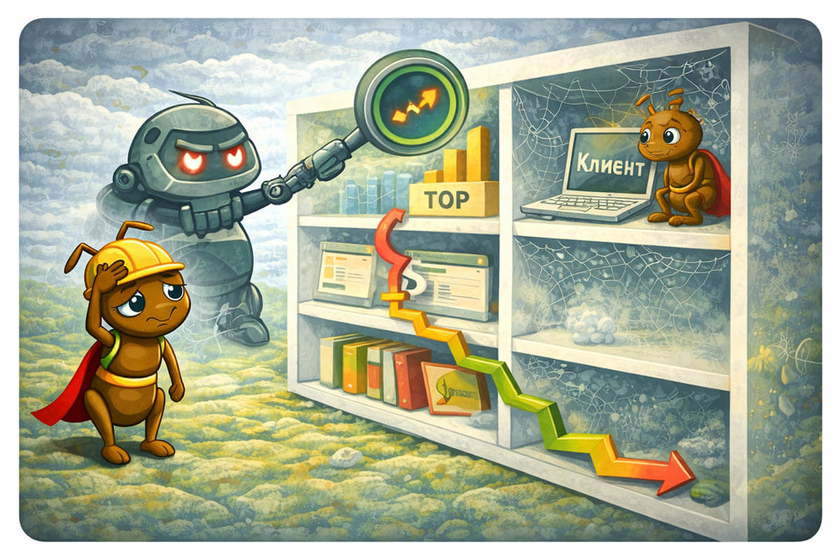 Падение позиций сайта